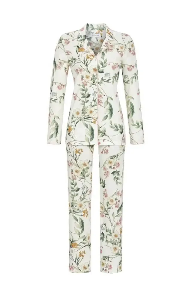 Ringella Dames pyjama: Doorknoop, champagne kleur ( RIN.400 )