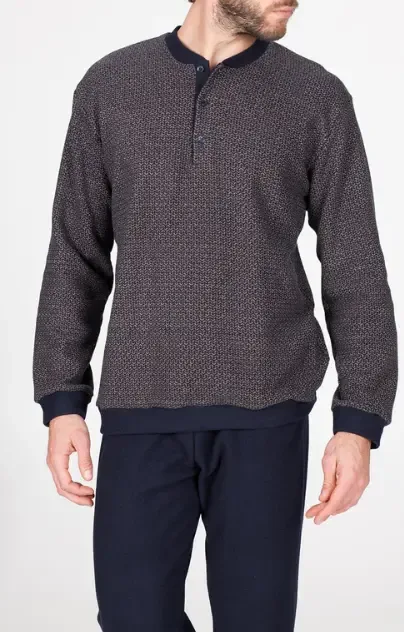 Alpina winterpyjama Heren, warm: Punto Milano kwaliteit ( TEX.763 )