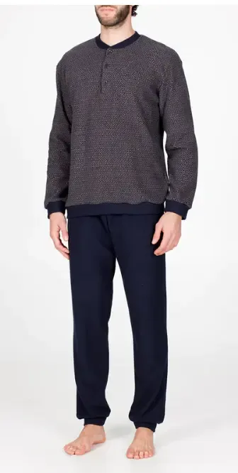 Alpina winterpyjama Heren, warm: Punto Milano kwaliteit ( TEX.763 )