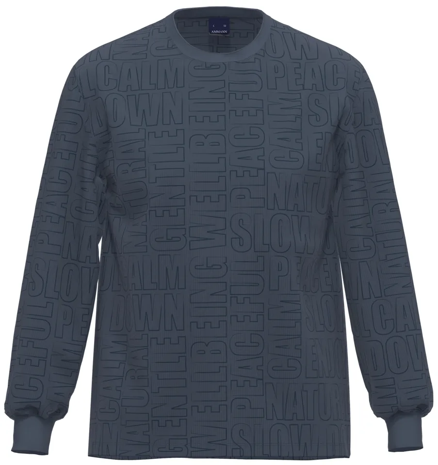 Ammann Heren pyjama / homewear: Blauw ( AMM.508 )
