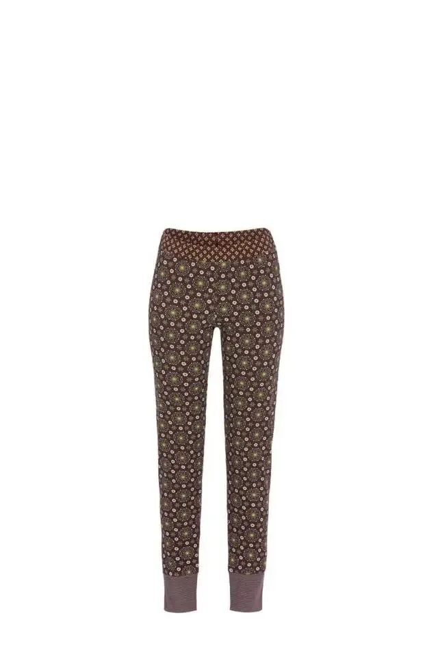 Ringella Bloomy dames pyjama: Effen shirt, geprinte broek ( RIN.382 )