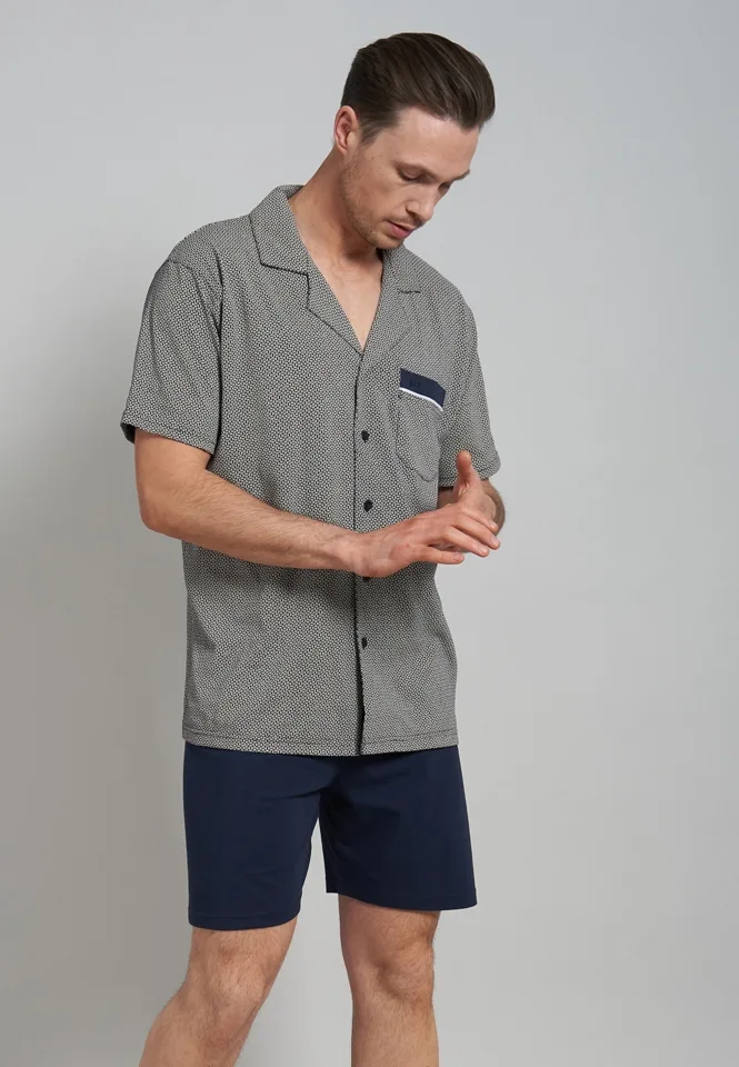 Gotzburg Pyjama doorknoop: Korte mouw ( GOT.33 )