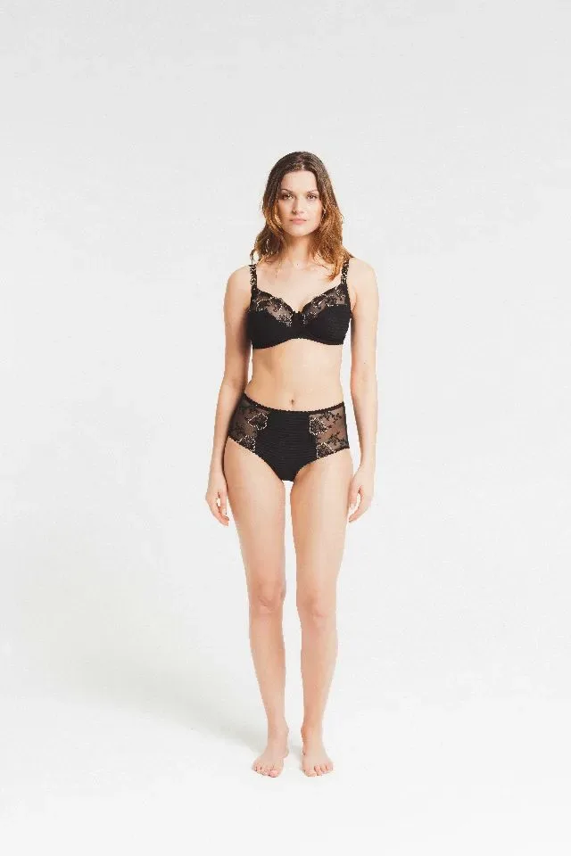 Louisa Bracq Beugel BH: Elise, Zwart, Europese maten ( SEC.321 / SEC.328 )