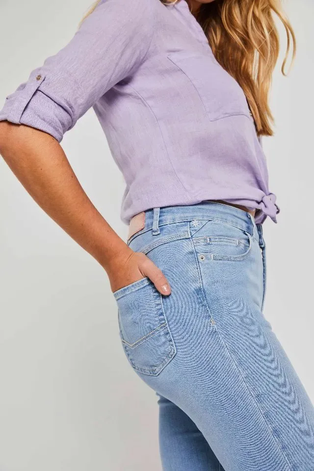 Para Mi Broek Celine : Faded sun, reform Denim ( PARA.253 )