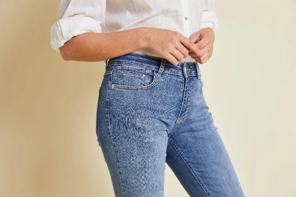 Para Mi Broek Angela: Steel Blue, Jeansbroek ( PARA.254 )