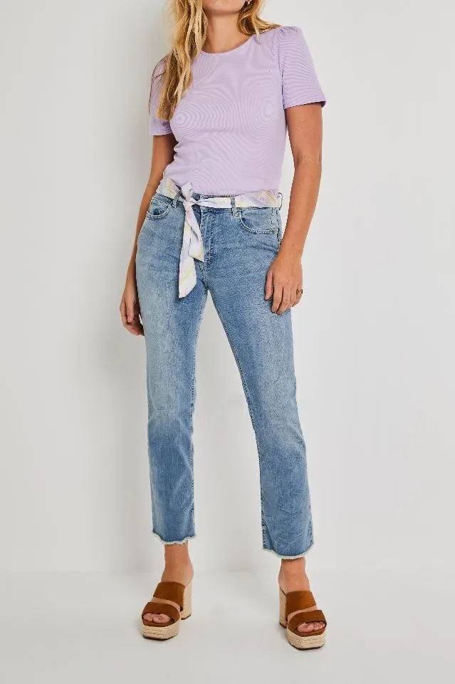 Para Mi Broek Kim: Tinted Blue, wijd model, L28 ( PARA.255 )