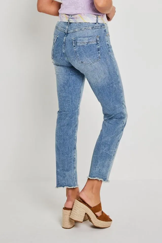 Para Mi Broek Kim: Tinted Blue, wijd model, L28 ( PARA.255 )