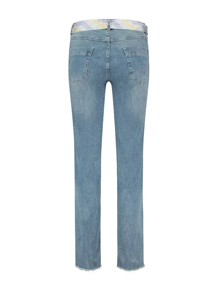 Para Mi Broek Kim: Tinted Blue, wijd model, L28 ( PARA.255 )