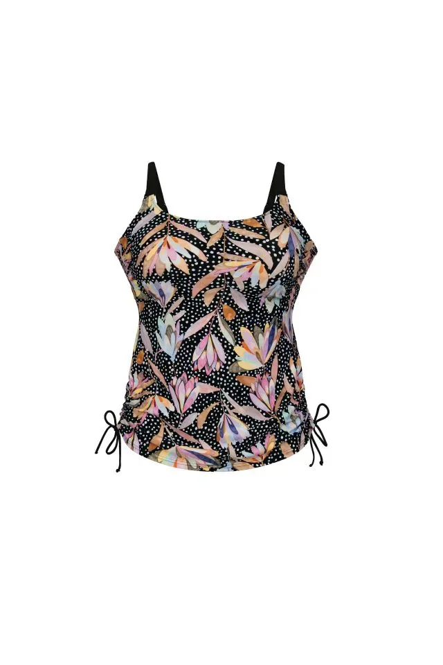 Anita care Tankini: Zwart, gebloemd, ook mogelijk voor prothese ( ANI.191 )