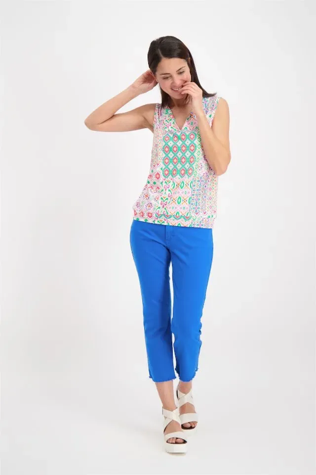 Signe Nature Top: Geprint, tricot ( Signe.1135 )
