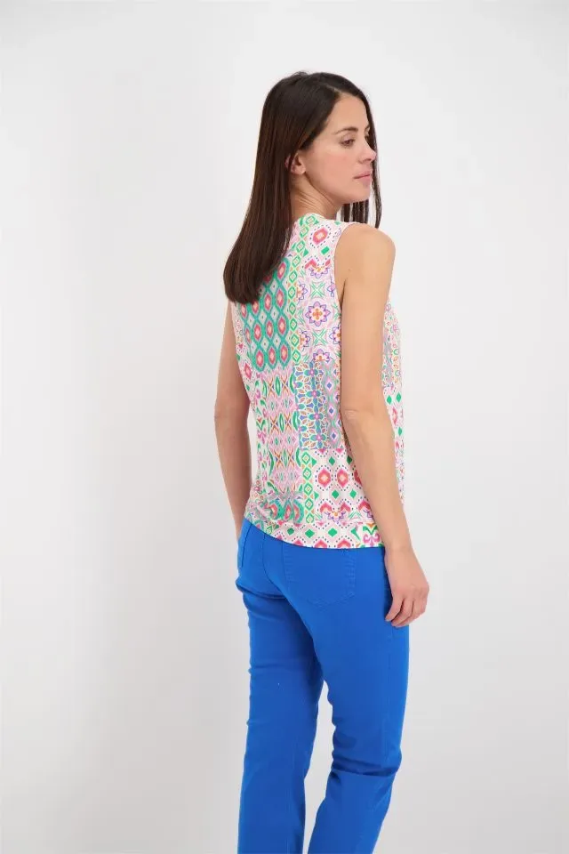 Signe Nature Top: Geprint, tricot ( Signe.1135 )