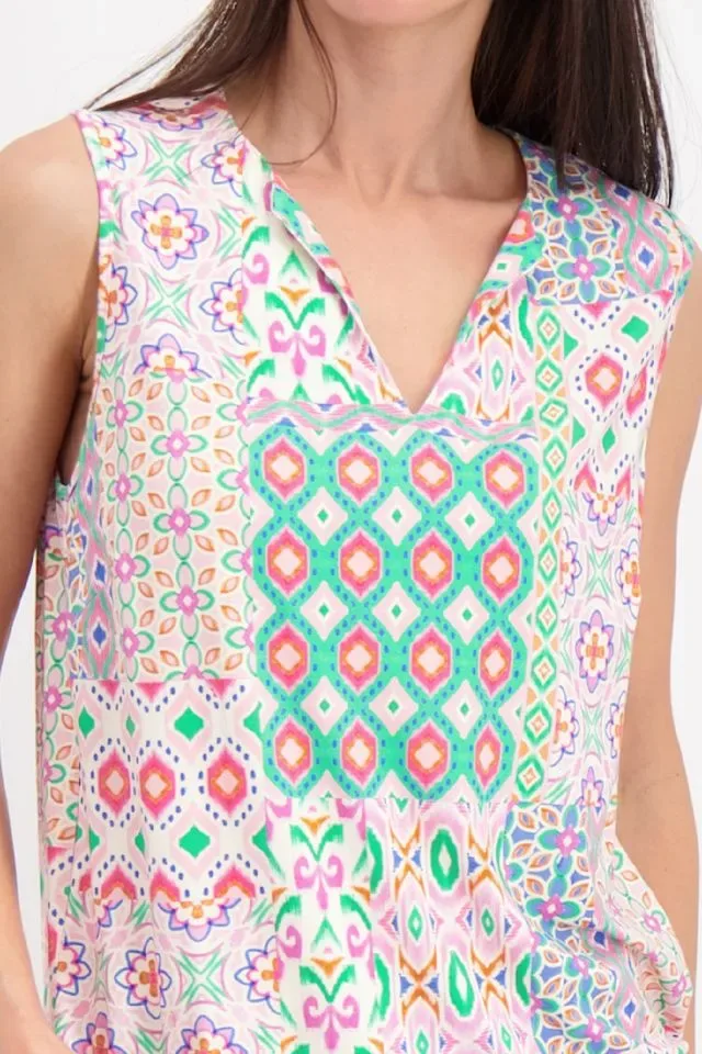 Signe Nature Top: Geprint, tricot ( Signe.1135 )