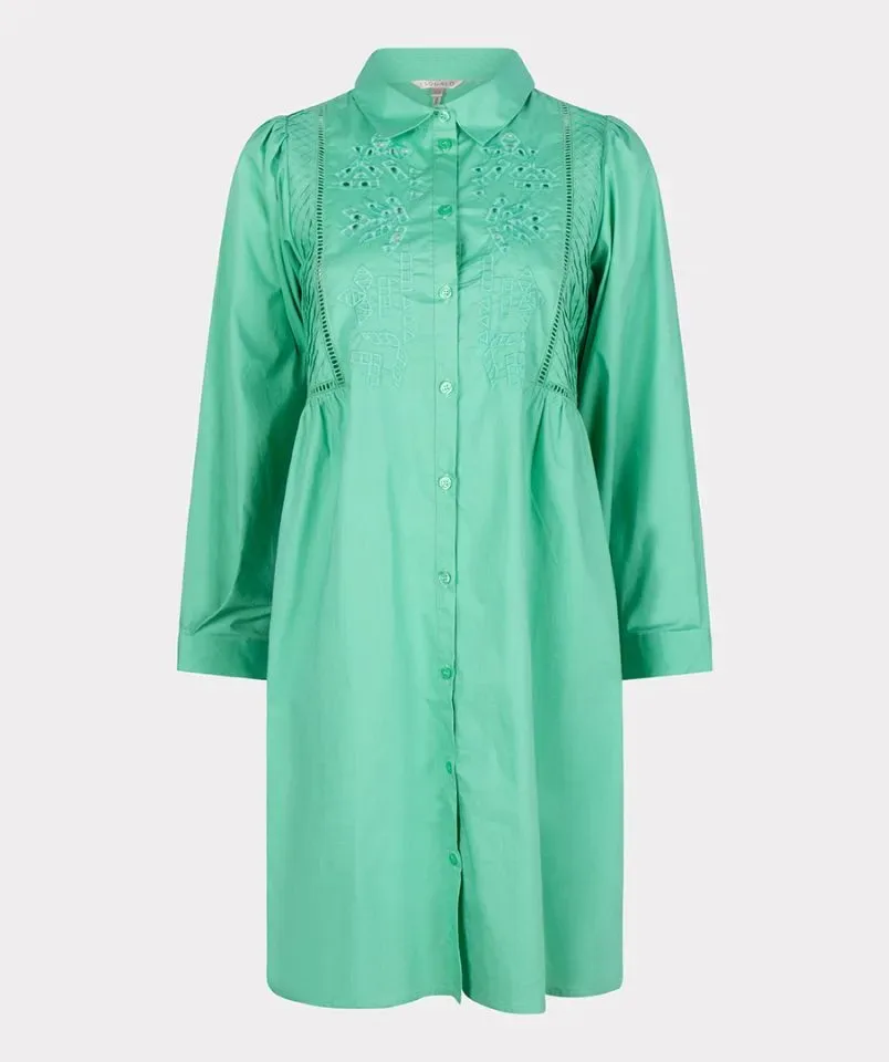 Esqualo Kleed: Broderie, Katoen, Groen ( Jade ) ( ESQ.244 )