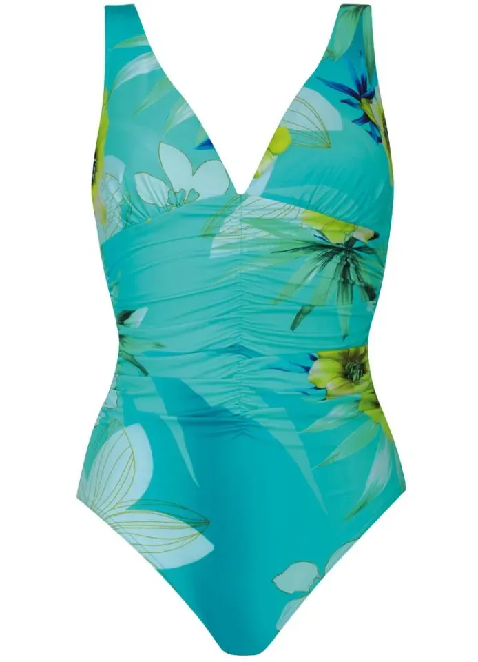Sunflair Badpak: blauw gebloemd, lichte vulling ( sunf.146 )