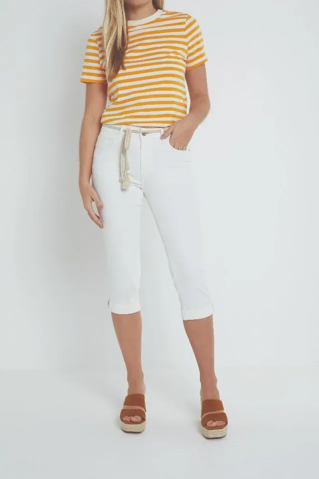 Para Mi broek: Grace 3/4 broek, Wit 20 ( PARA.264 )
