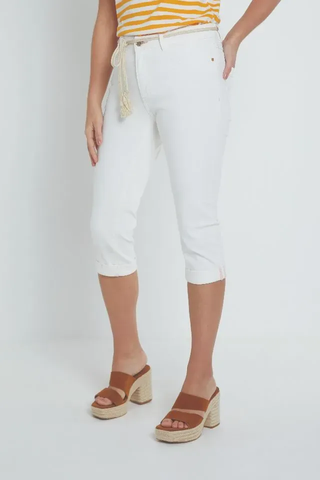 Para Mi broek: Grace 3/4 broek, Wit 20 ( PARA.264 )