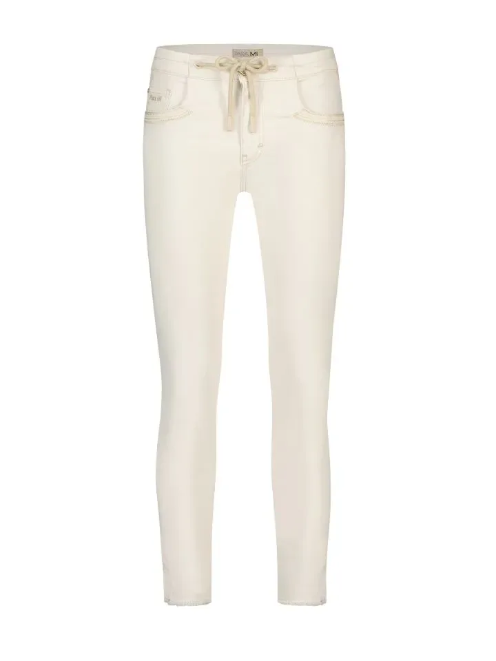 Para Mi broek: Saschia Elastic color denim Off White ( PARA.263 )