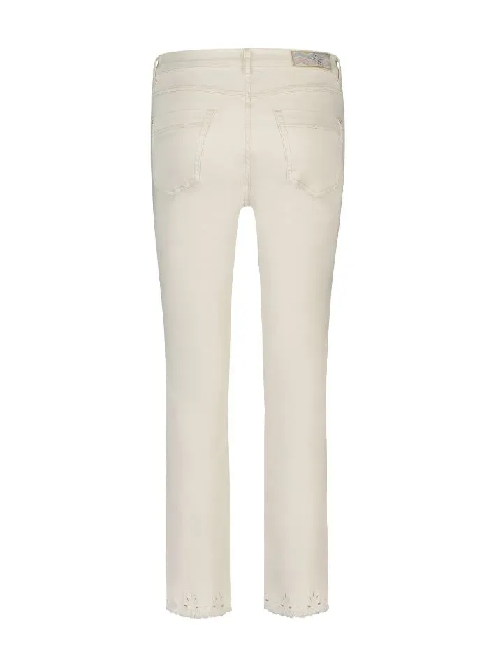 Para Mi broek: Kim Ajour Color denim Off white ( PARA.274 )