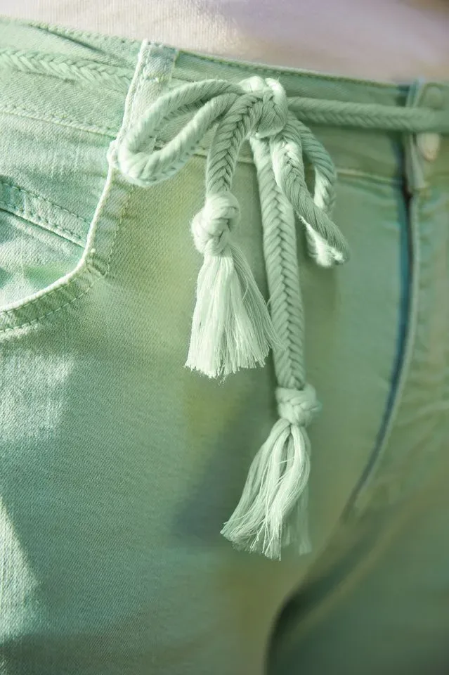 Para Mi broek: Bobby Authentic Morella, Bright Mint ( PARA.271 )