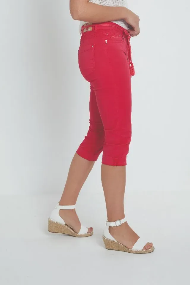 Para Mi broek: Grace Casual Cotton L20 Raspberry, 3/4 broek ( PARA.269 )