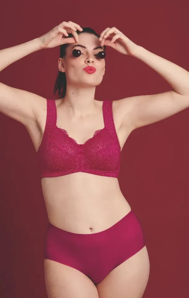 Anita BH zonder beugel: Orely, Cherry rood, europese maten  ani.216
