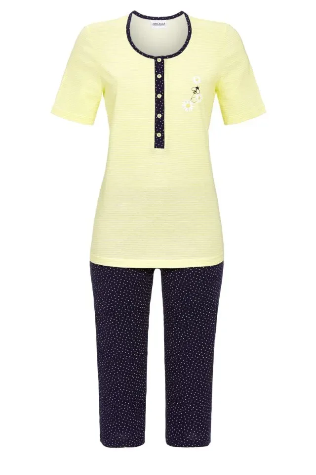 Ringella Dames Pyjama: Korte mouw / capri broek ( RIN.422 )
