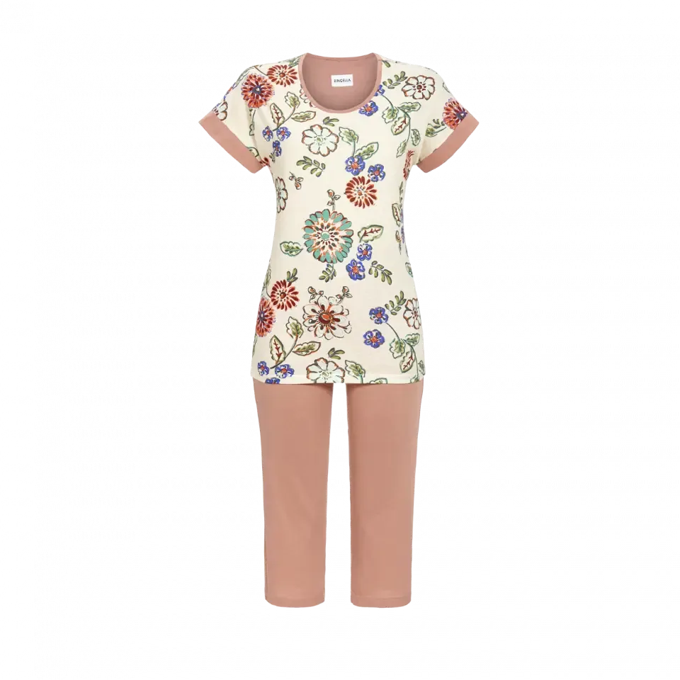 Ringella dames pyjama: Korte mouw / capri ( RIN.424 )