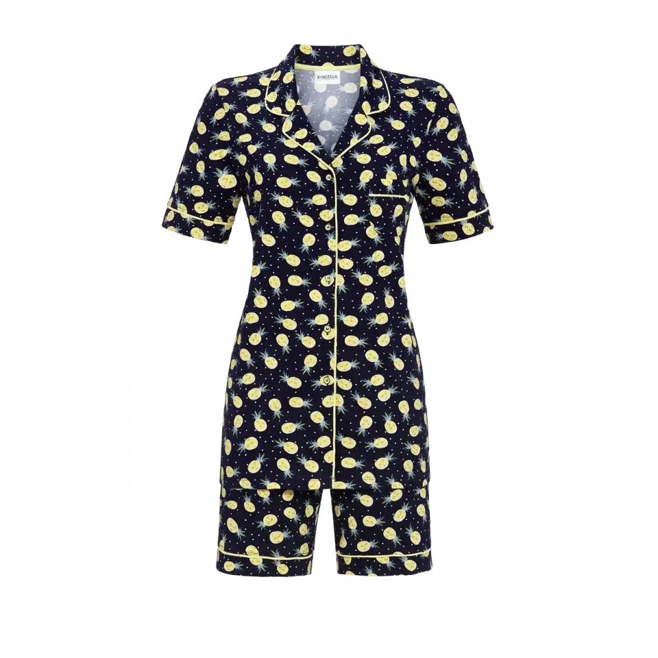 Ringella Dames pyjama: Doorknoop, ananas ( RIN.428 )