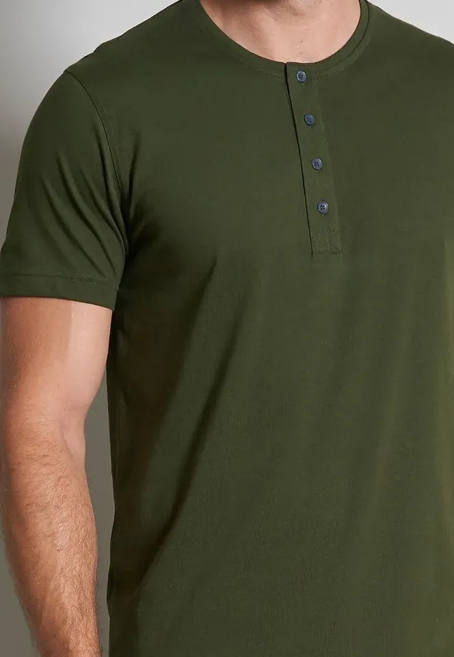 Tom Tailor Heren Pyjama: Effen shirt / carree broek ( TOM.18 )