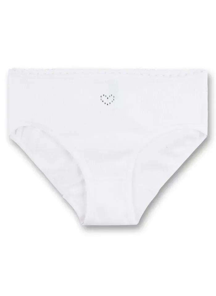 Sanetta meisjes slip: Wit ( SAN.36 )
