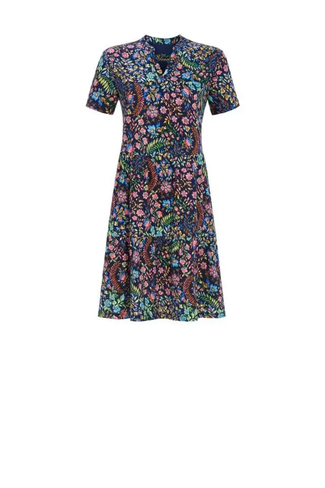 Ringella Bloomy dames nachthemd: Donkerblauw ( RIN.415 )