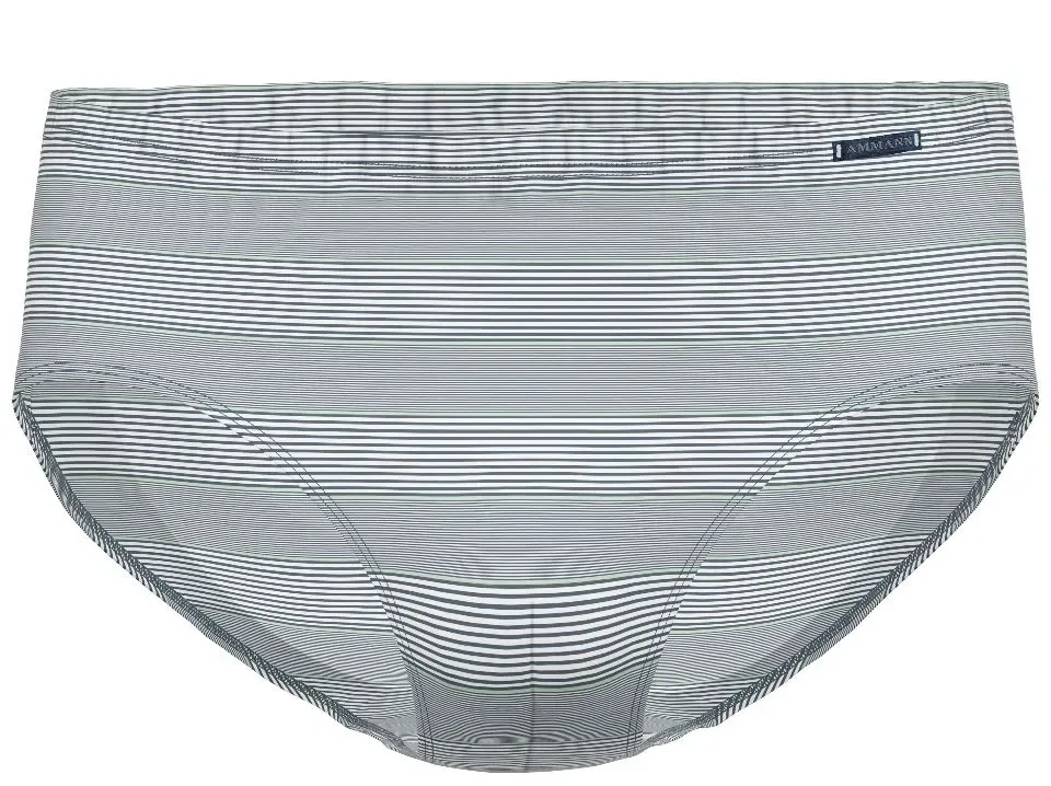 Ammann heren slip: Midi blauw gestreept ( AMM.527 )