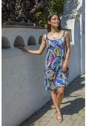 Mitjans zomerkleedjes: multicolor, bretel ( MIT.89 )