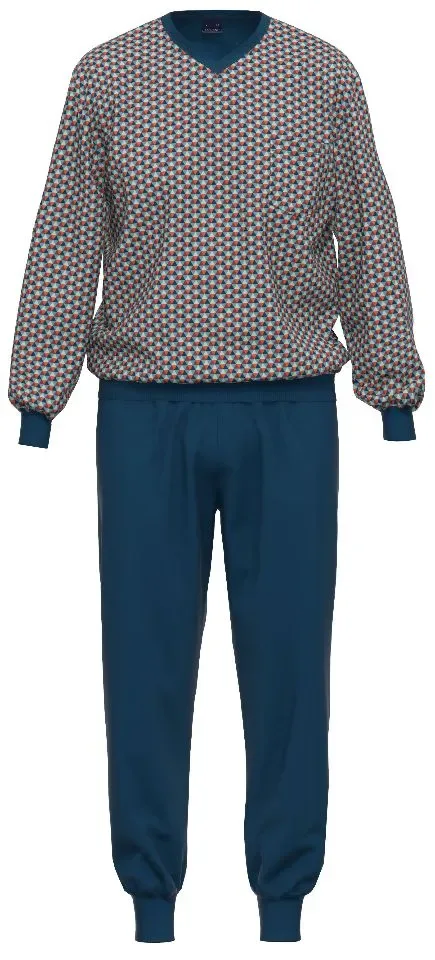 Ammann heren pyjama: Bordeau, Tot 6XL ( AMM.549 )