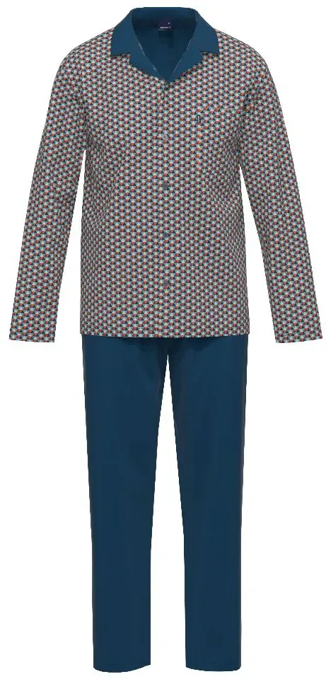 Ammann Heren Pyjama: Doorknoop: Lange Mouw ( Jersey ) ( AMM.550 )