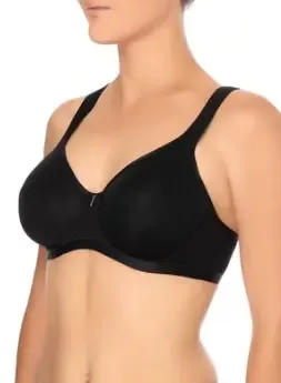 Felina Beugel BH: Beyond Basic, Zwart, T-shirt BH ( Europese Maten ) ( FEL.671 )