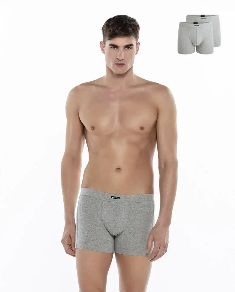 Punto Blanco Heren Boxershort: Duopack, Grijs ( PUN.34 )