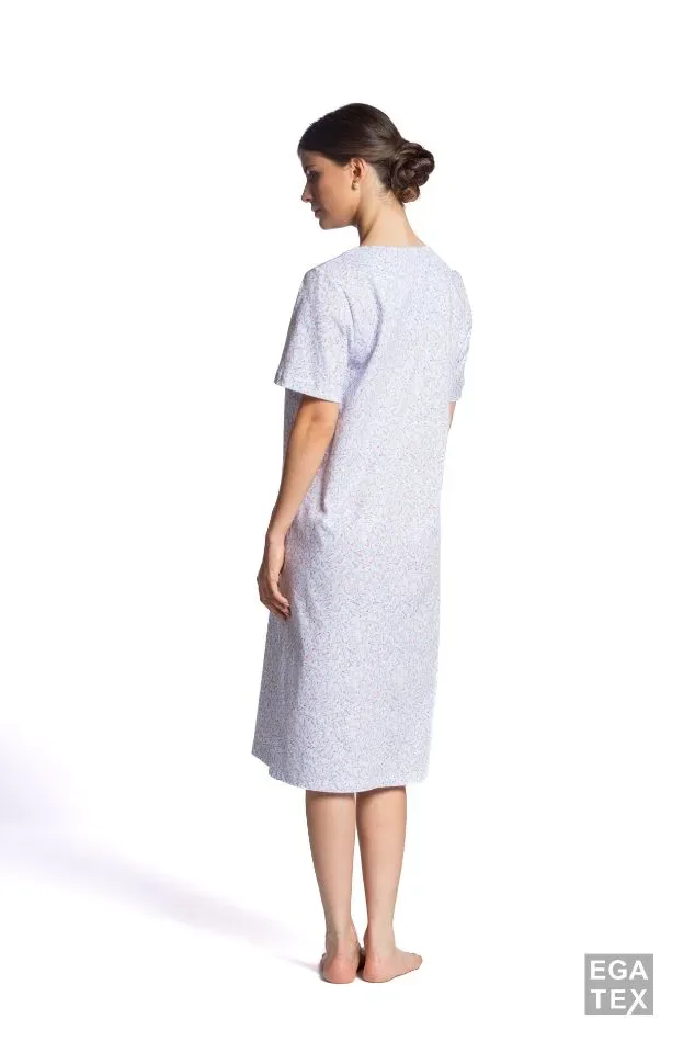 Egatex Nachthemd Korte mouw: Blauw ( EGA.361 )