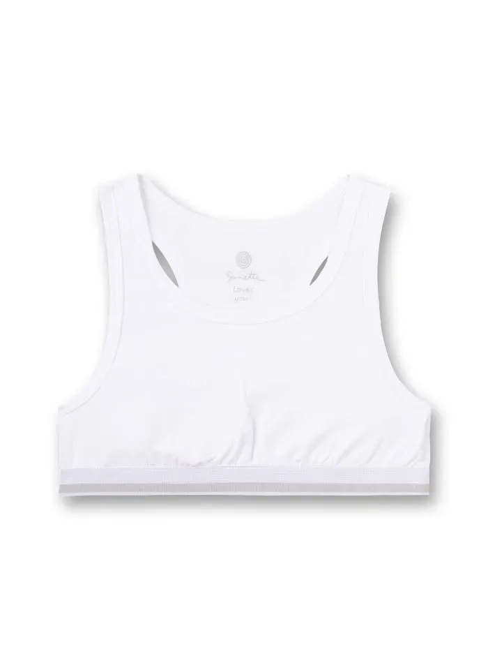 Sanetta bustier meisjes: Wit ( SAN.19 )