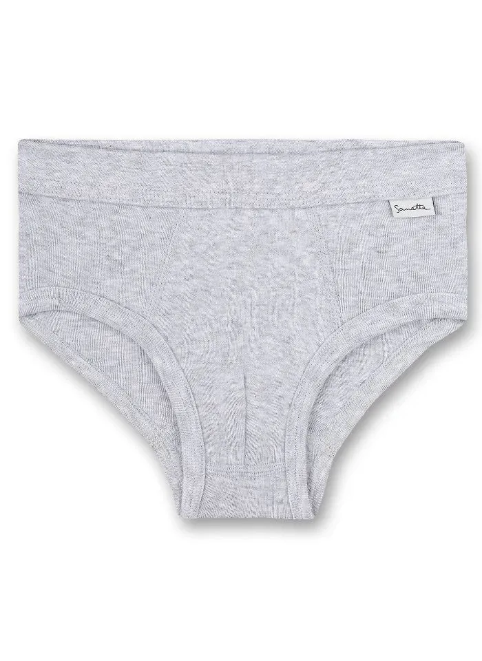 Sanetta slip jongens: grijs, 100% katoen ( SAN.44 )