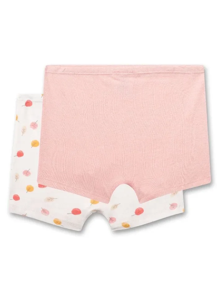 Sanetta meisjes boxer: duopack, blaadjes motief ( SAN.49 )