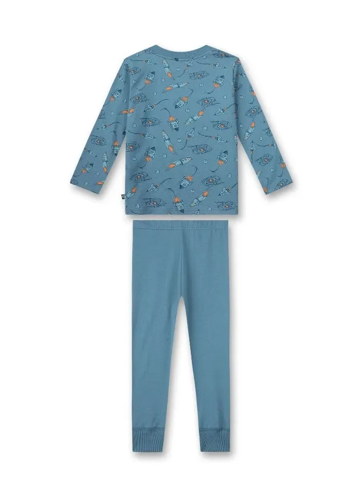 Sanetta pyjama jongens: Raket, blauw ( SAN.60 )