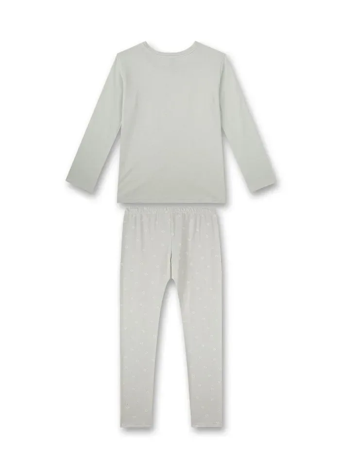 Sanetta meisjes Pyjama: munt groen, modal katoen ( SAN.69 )