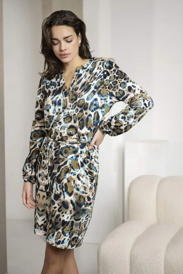 Esqualo Kleed: Animal print, lange mouw ( ESQ.265 )