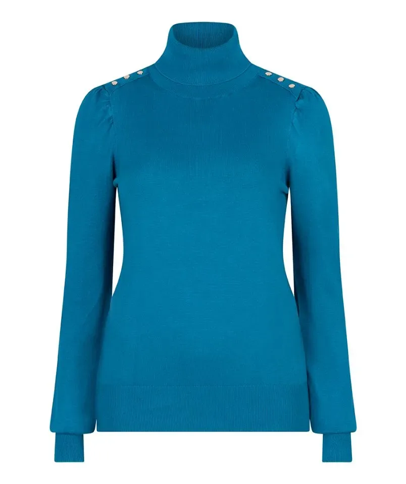 Esqualo sous pull: petrol kleur ( ESQ.260 )