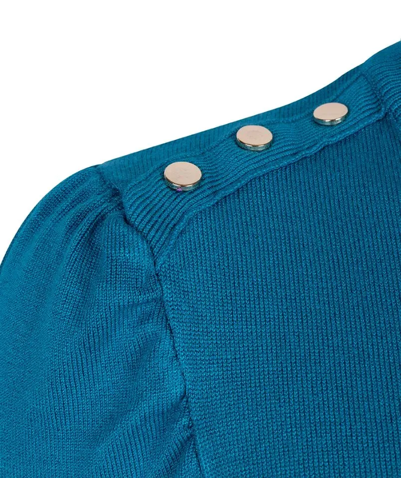 Esqualo sous pull: petrol kleur ( ESQ.260 )
