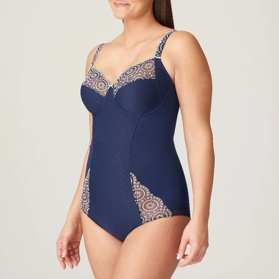Prima Donna Body met beugel: Osino, Safier Blauw, Europese Maten ( PDO.112 )