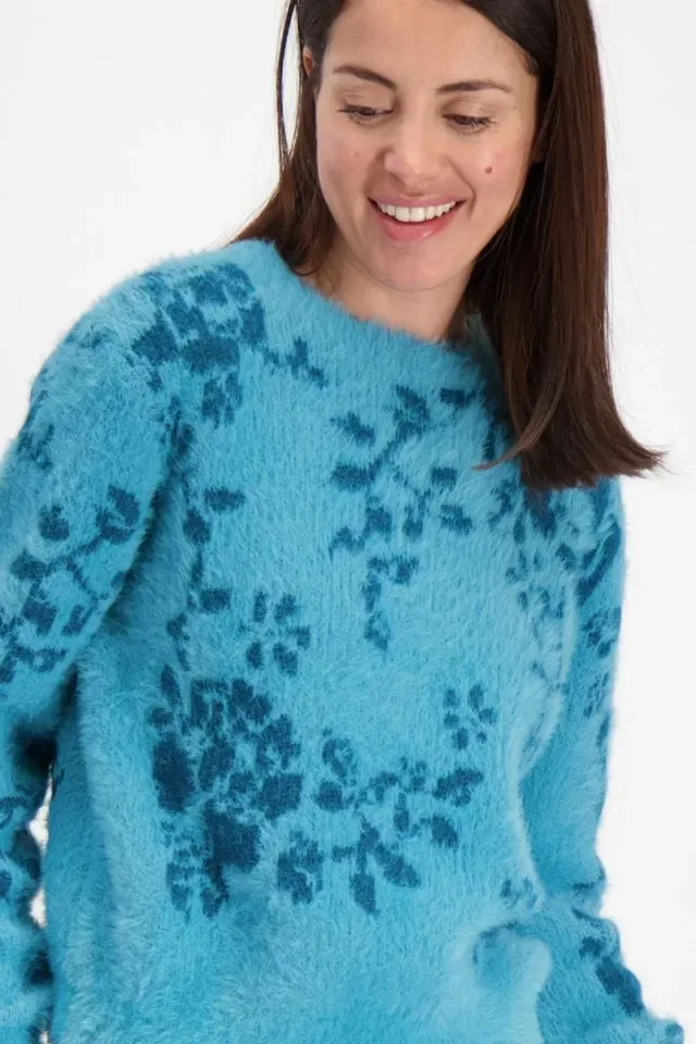 Signe Nature Cardigan: petrol, grof gebreid ( Signe.1165 )