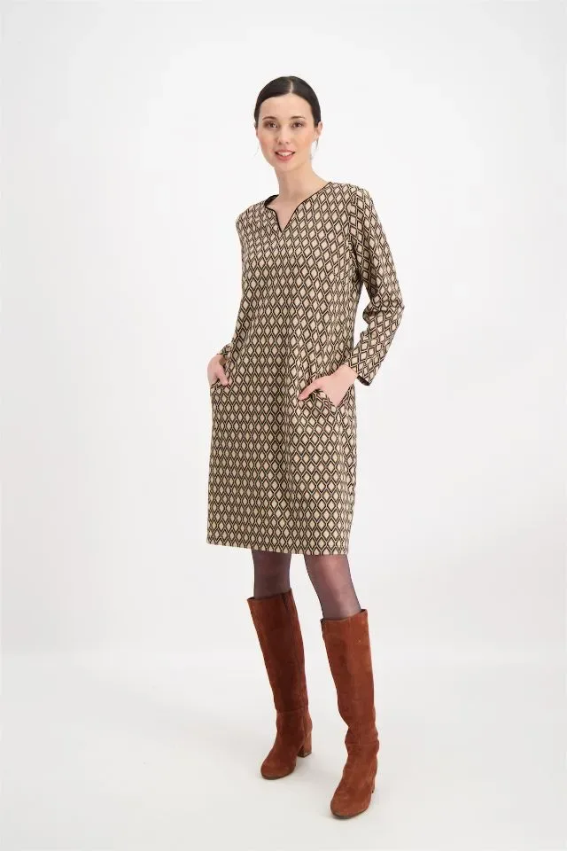 Signe Nature Kleed: metalic geprint ( Signe.1181 )