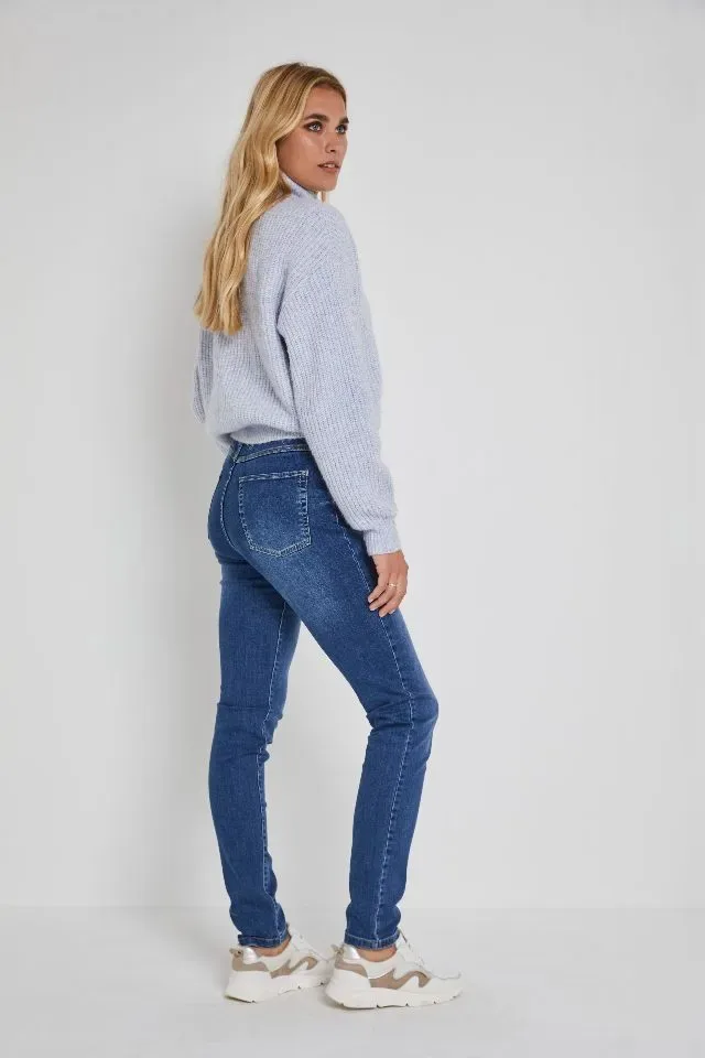 Para Mi Broek: Celine, Daily Denims Elastic, Shadow Blue ( PARA.286 )
